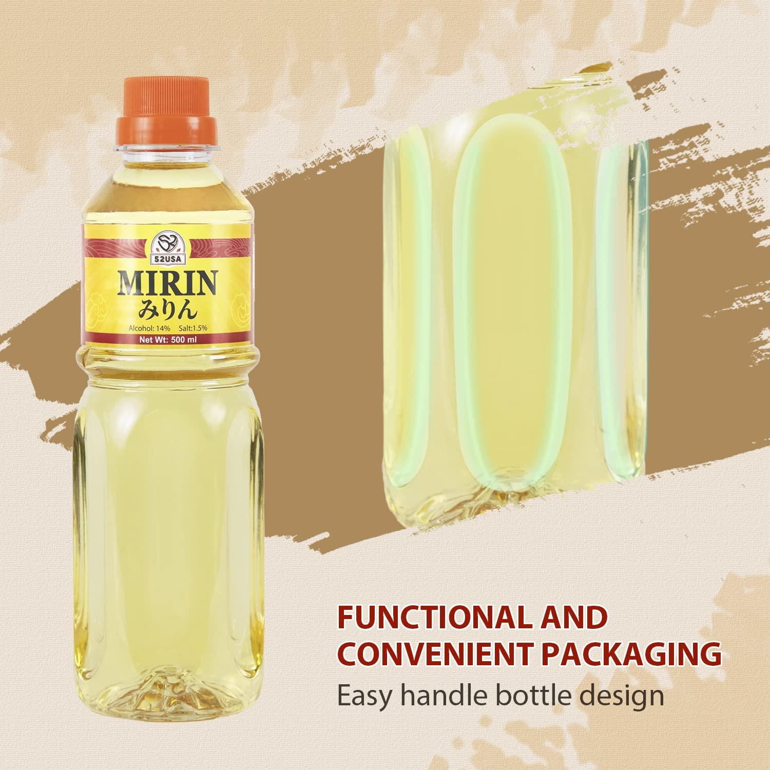 Mirin Cooking Wine, Authentic Japanese Seasoning for Sauces, Marinades, and Glaz
