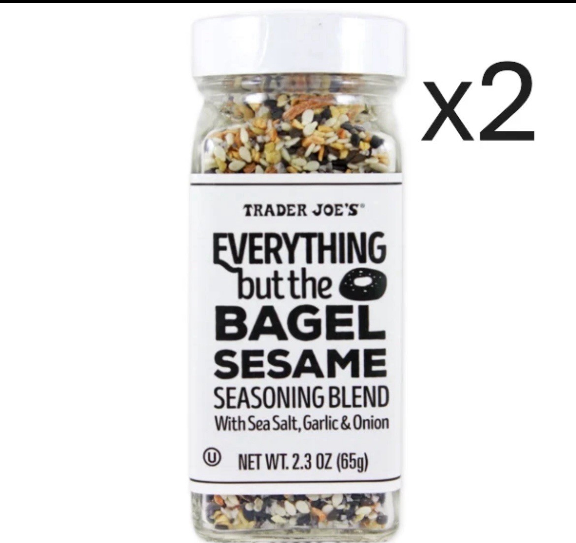 2 x Trader Joe’s Everything but The Bagel Sesame Seasoning Blend 2.3 oz each