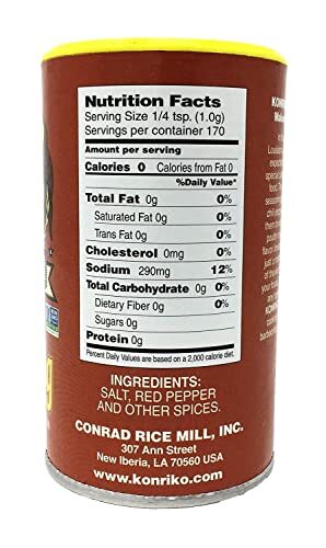 Konriko Creole Seasoning Pack of 3 Gluten Free No MSG 2 Ounce Each