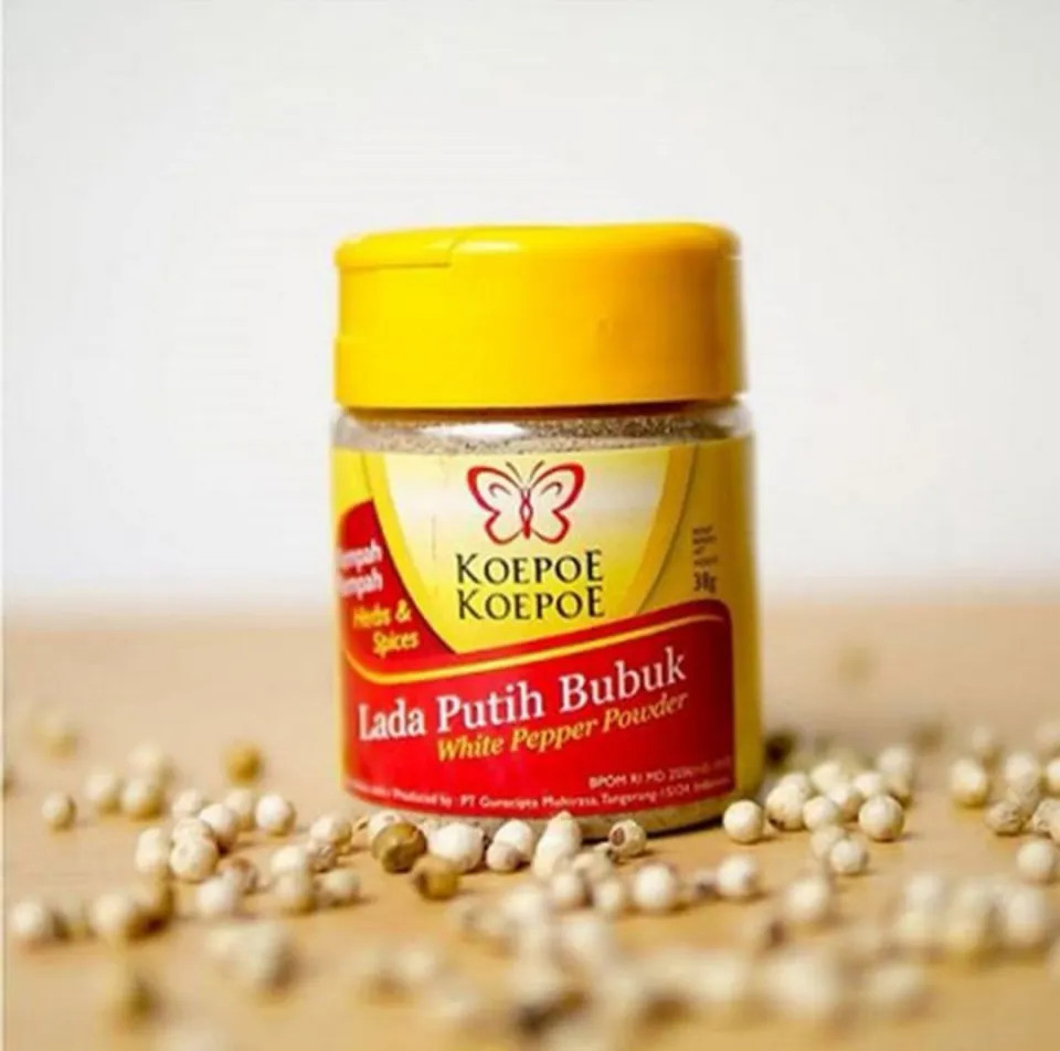5 PCS KOEPOE KOEPOE WHITE PEPPER POWDER 38G SPICE FREE SHIPPING US FREE TAX