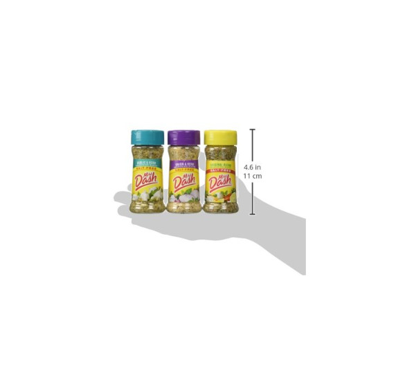 3-Pack Variety Pack Mrs. Dash Combo All Natural Seasoning Blends Salt Free 2.5oz
