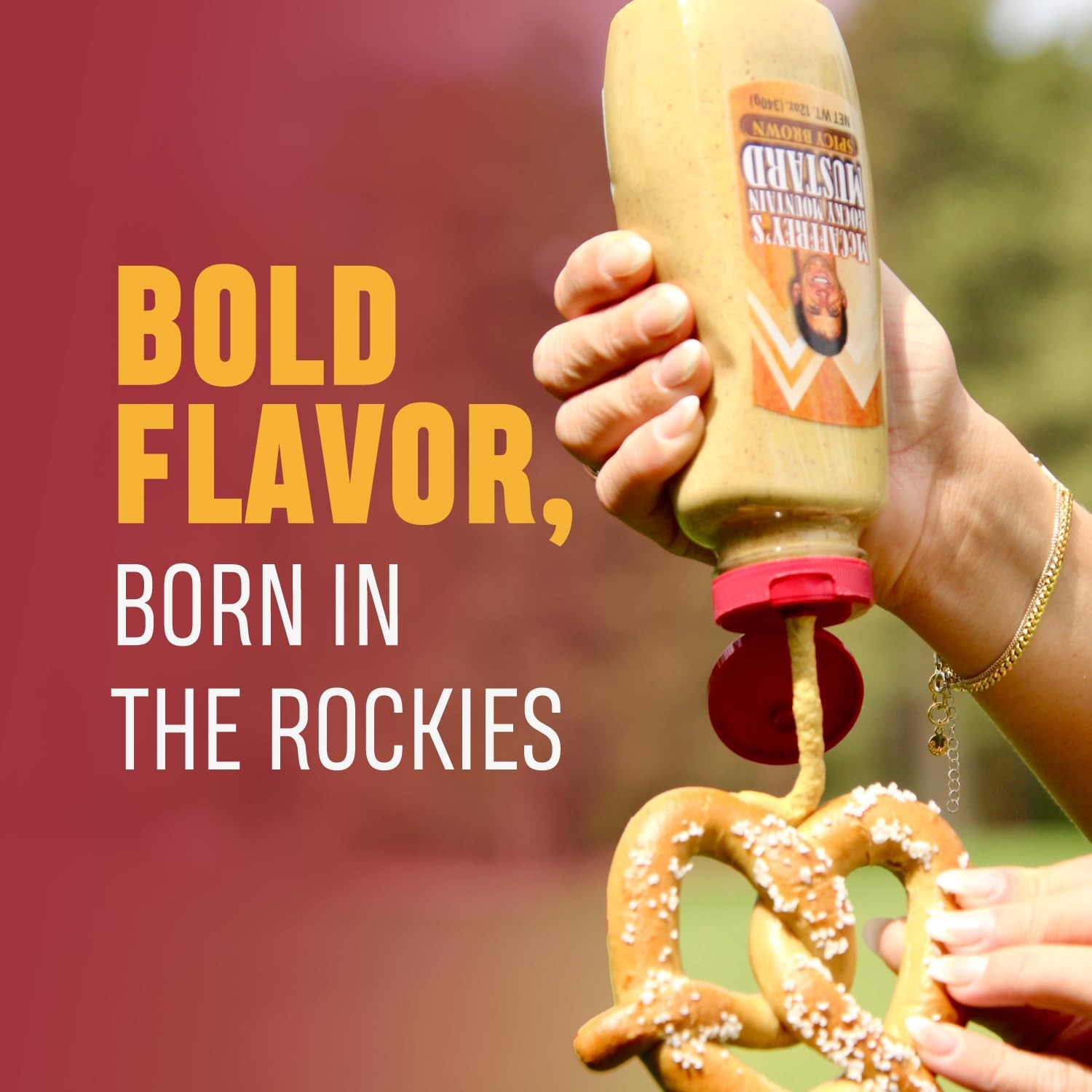 McCaffrey Spicy Brown Mustard – Stone-Ground Mustard with Bold, Robust Flavor –