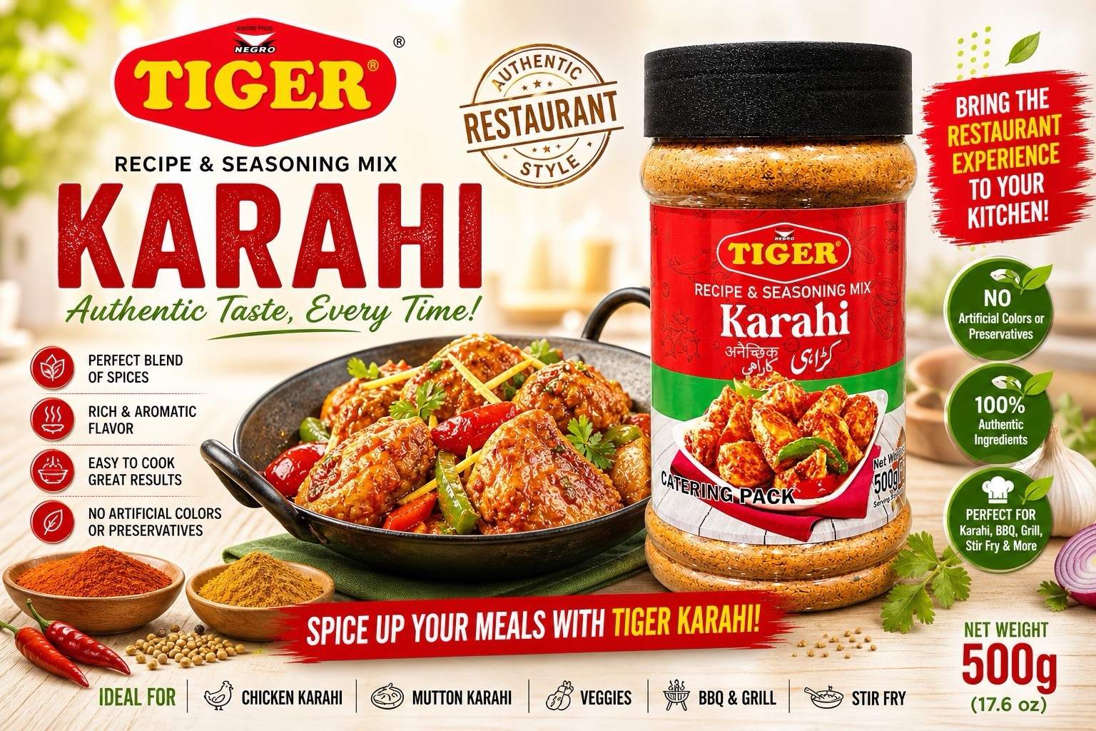 Karahi Masala Mix-500 Gms :