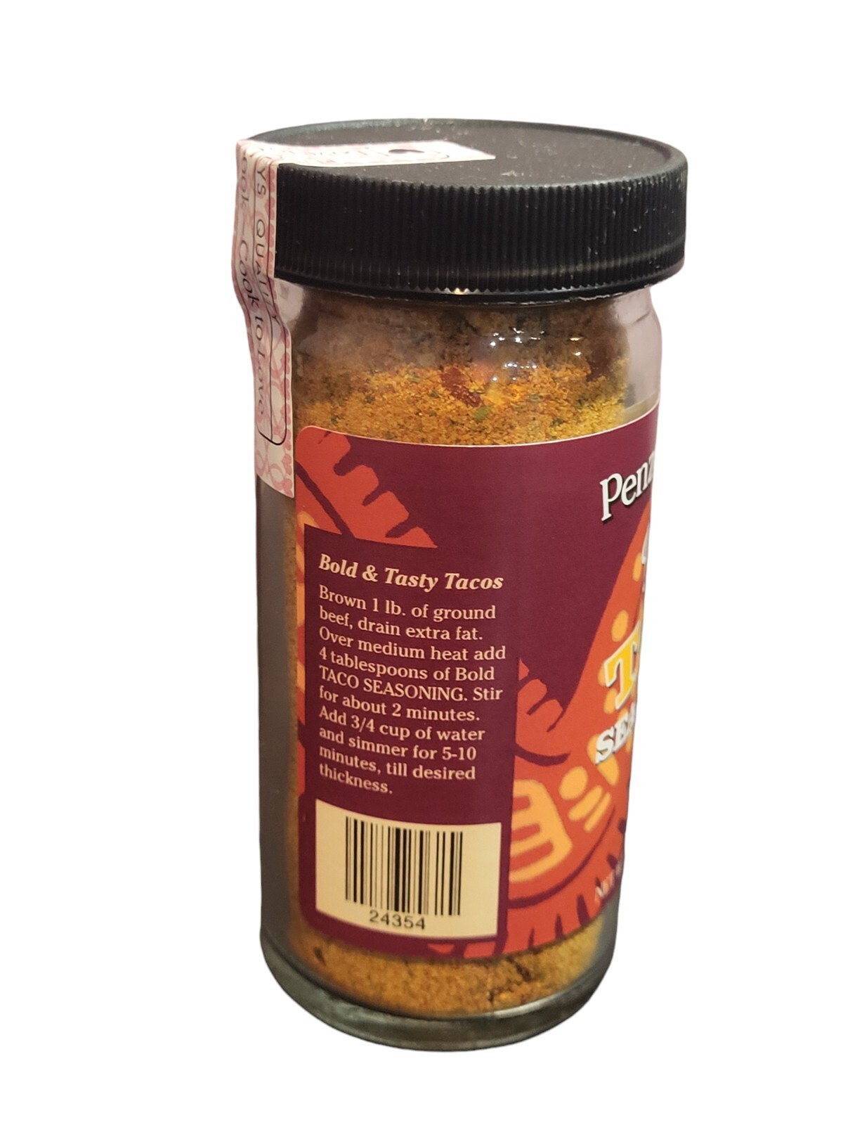 Bold Taco Seasoning by Penzeys Spices 2.7 oz 1/2 Cup Jar Exp 9/2026