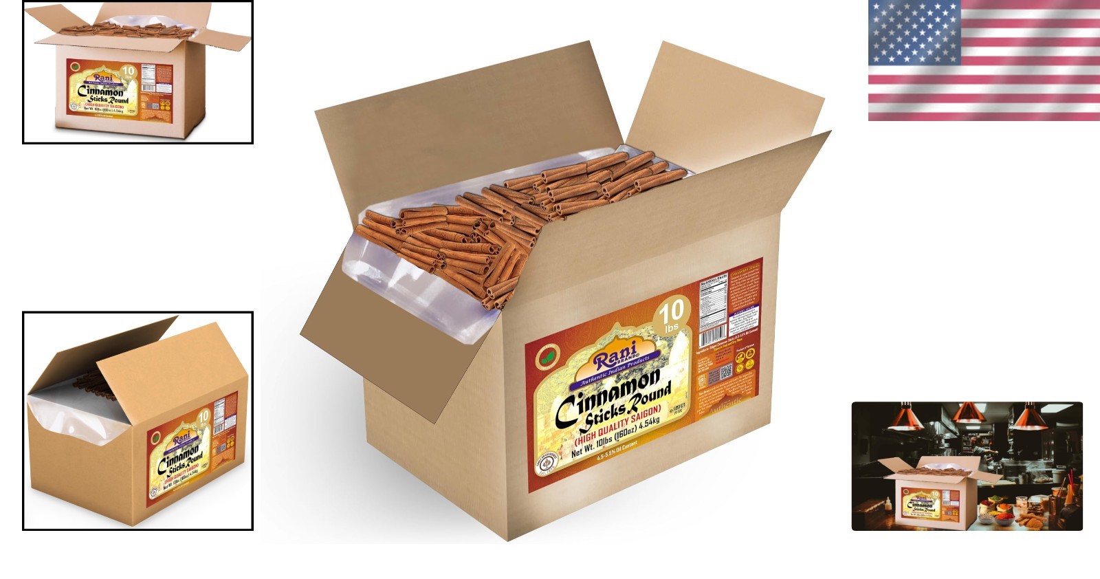Rani Cassia Cinnamon Sticks 160oz – Perfect for Baking