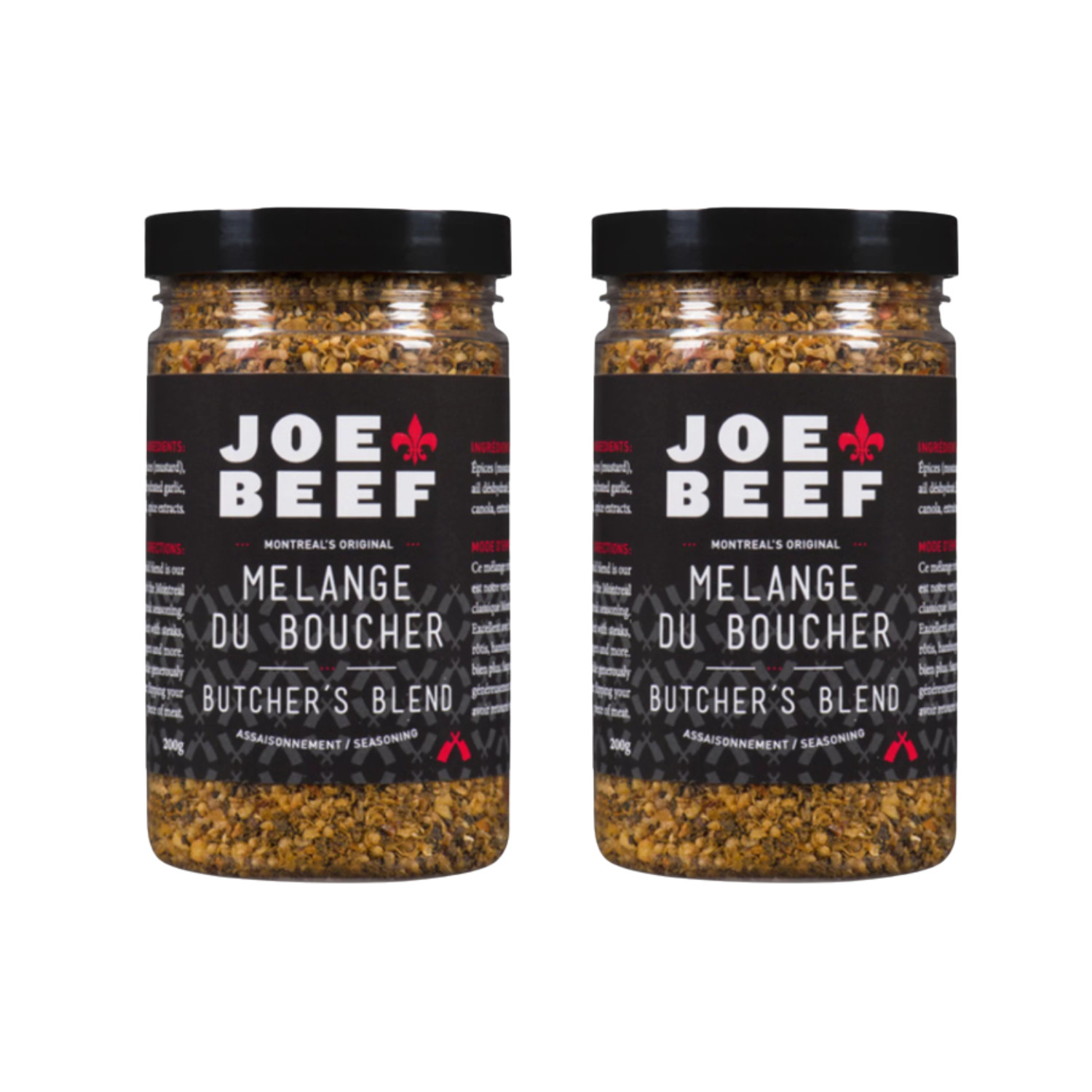 Joe Joe Beef Spice Butcher Blend 200g Montreal Steak Seasoning (2 Packs)