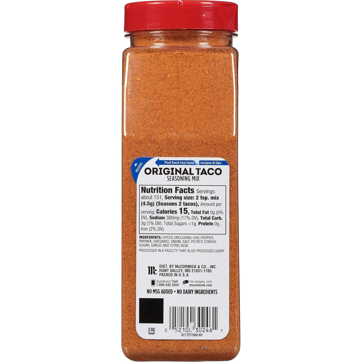 McCormick Original Taco Seasoning Mix, 24 Ounce (1 Pound Pack)