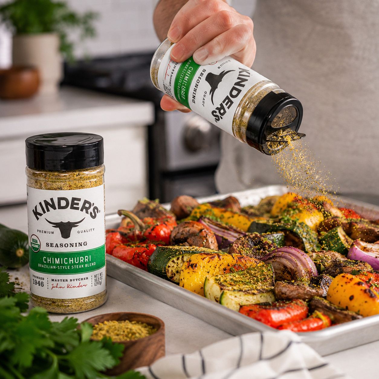 Kinder’s Chimichurri – Brazilian Style Steak Blend Seasoning 10.3 oz.
