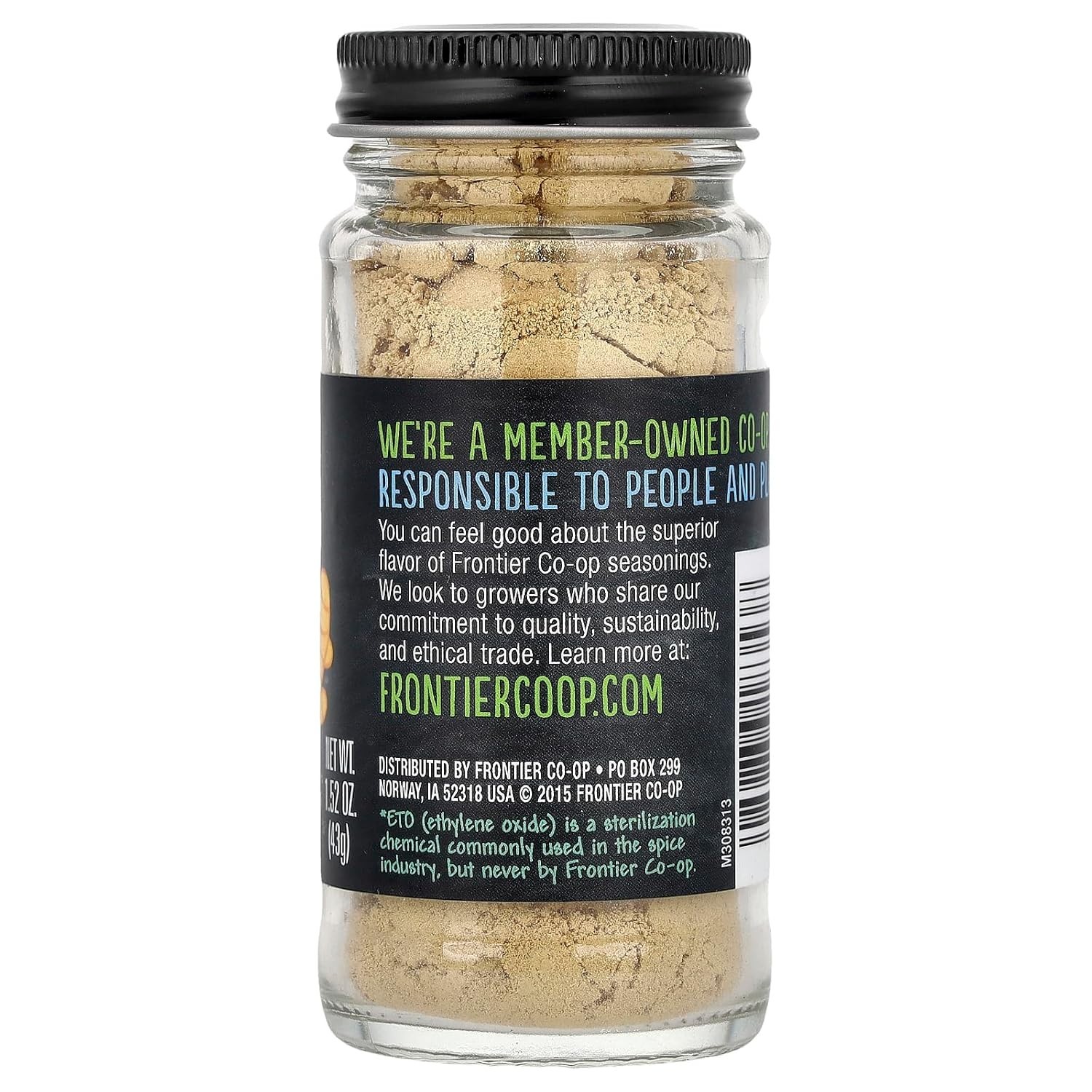 Frontier Ground Ginger Root 1.52 Ounce All Natural (2 pack)