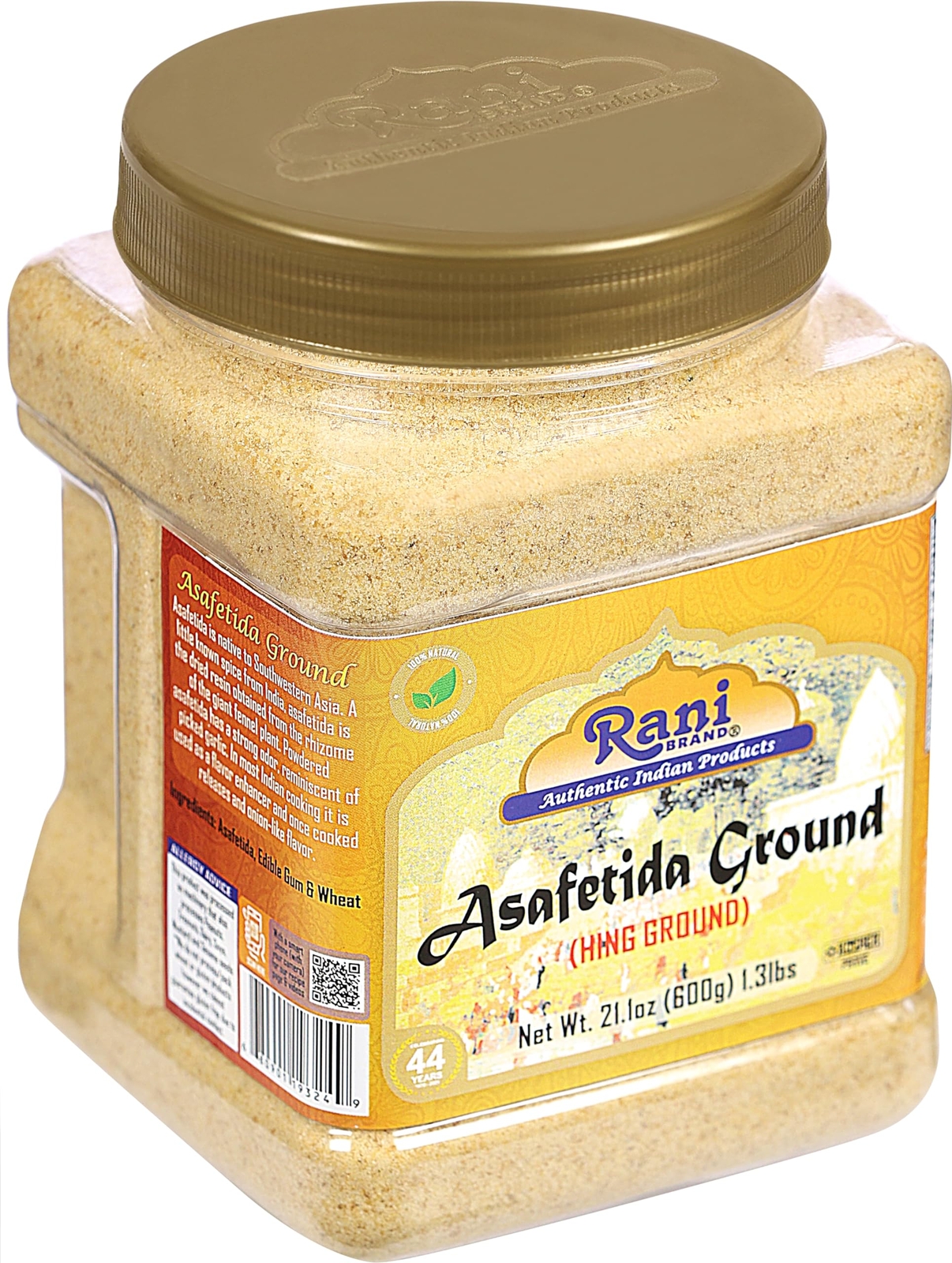 Rani Asafetida (Hing) Ground 21oz (600g) 1.3lbs PET Jar