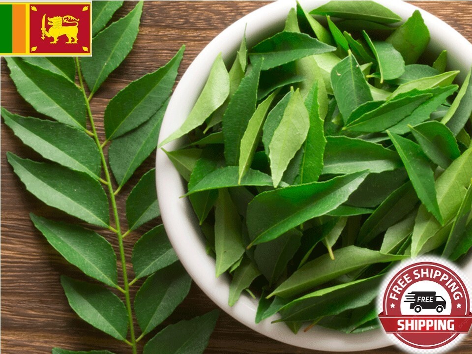 Dried Organic Curry Leaves 100% Natural Ceylon Quality Product(Murraya Koenigii)