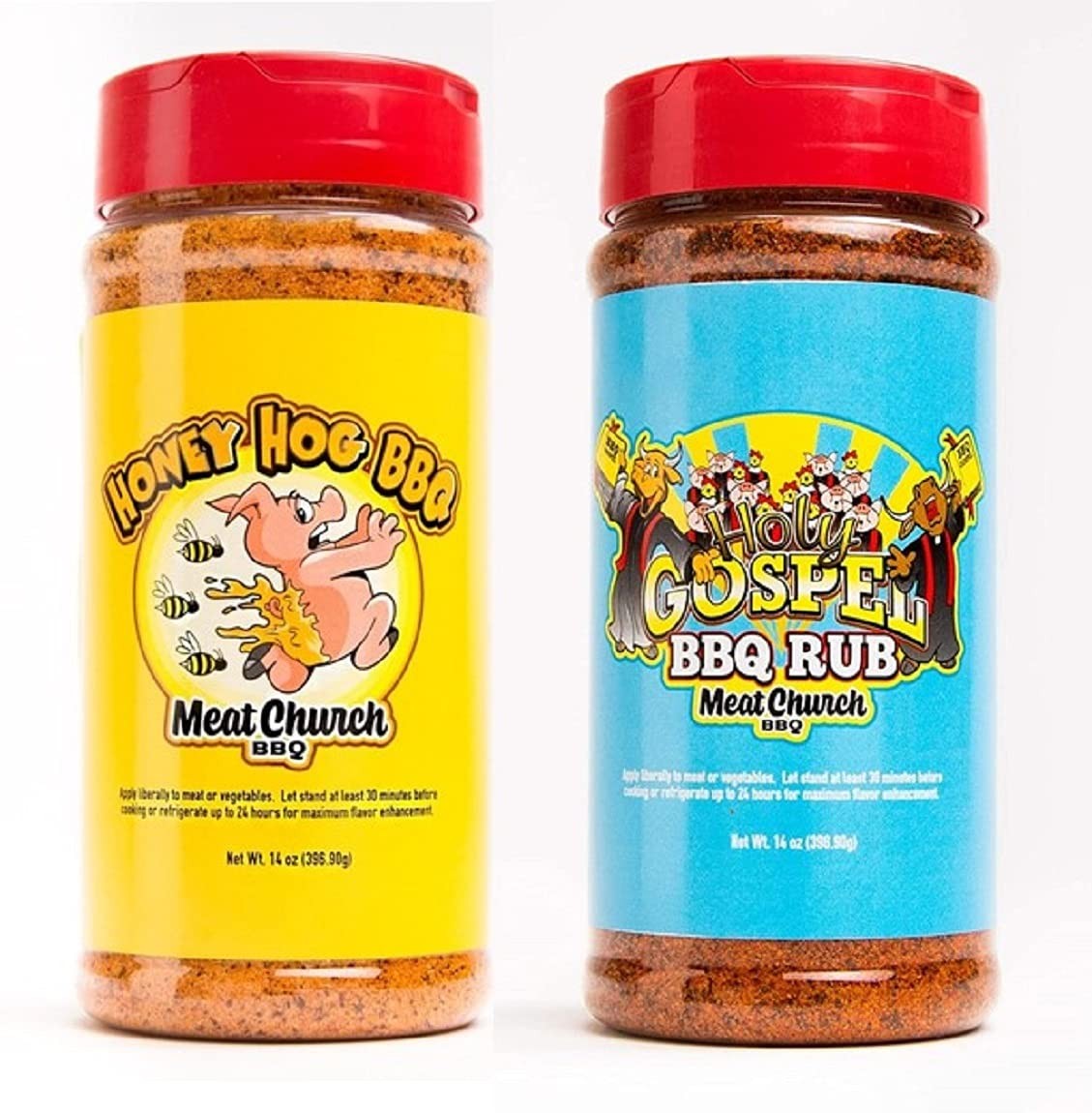 BBQ Rub Combo: Honey Hog (14 oz) and Holy Gospel (14 oz) BBQ Rub and Seasonin…