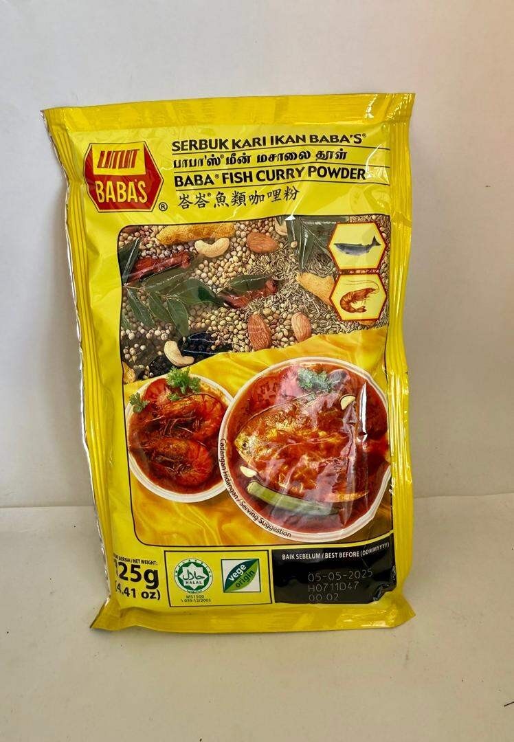 BABA’S SERBUK KARI IKAN / FISH CURRY POWDER 125G (EXP 05052025)