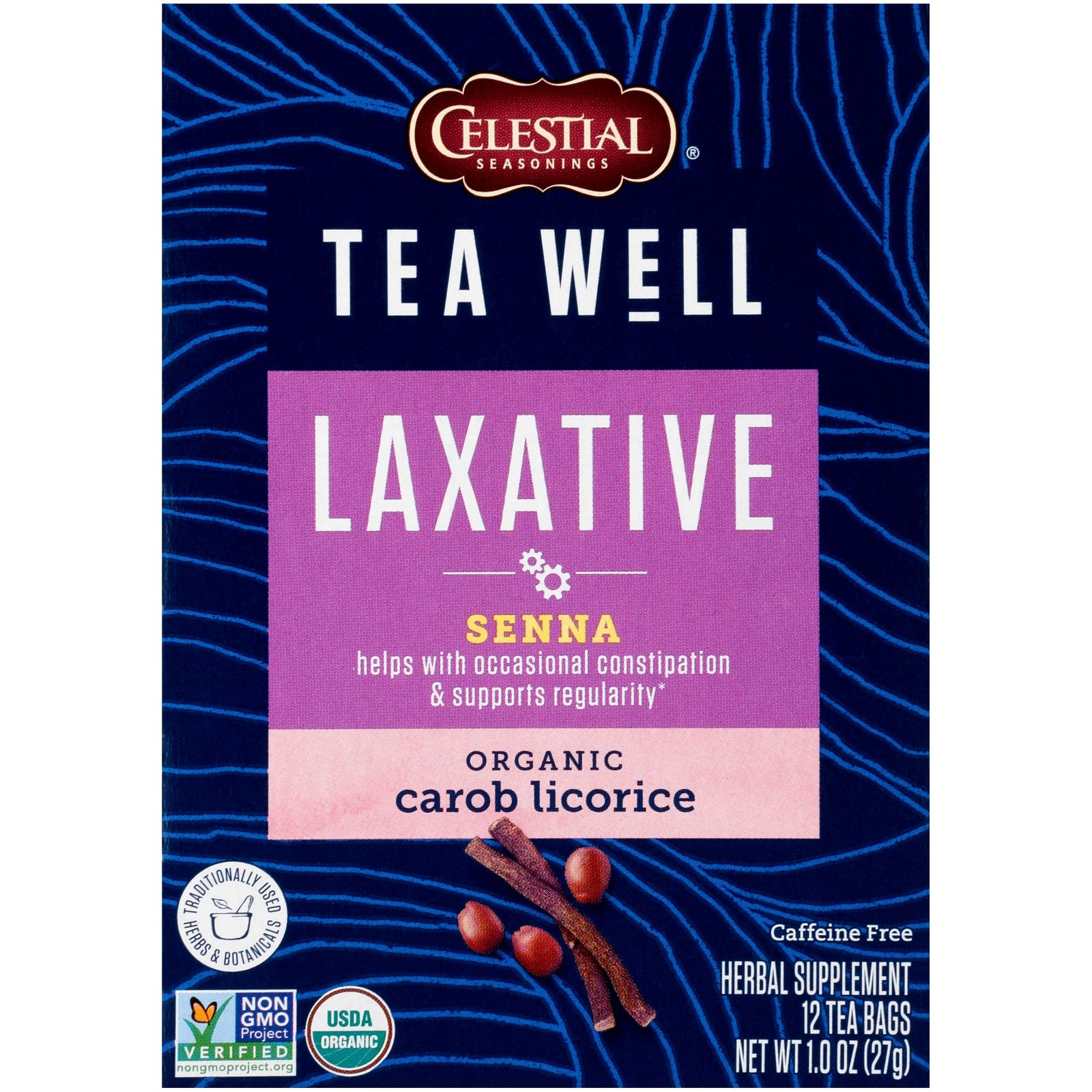 Celestial Seasonings TeaWell Herbal Tea, Laxative, 12 Count (Pack of 1)