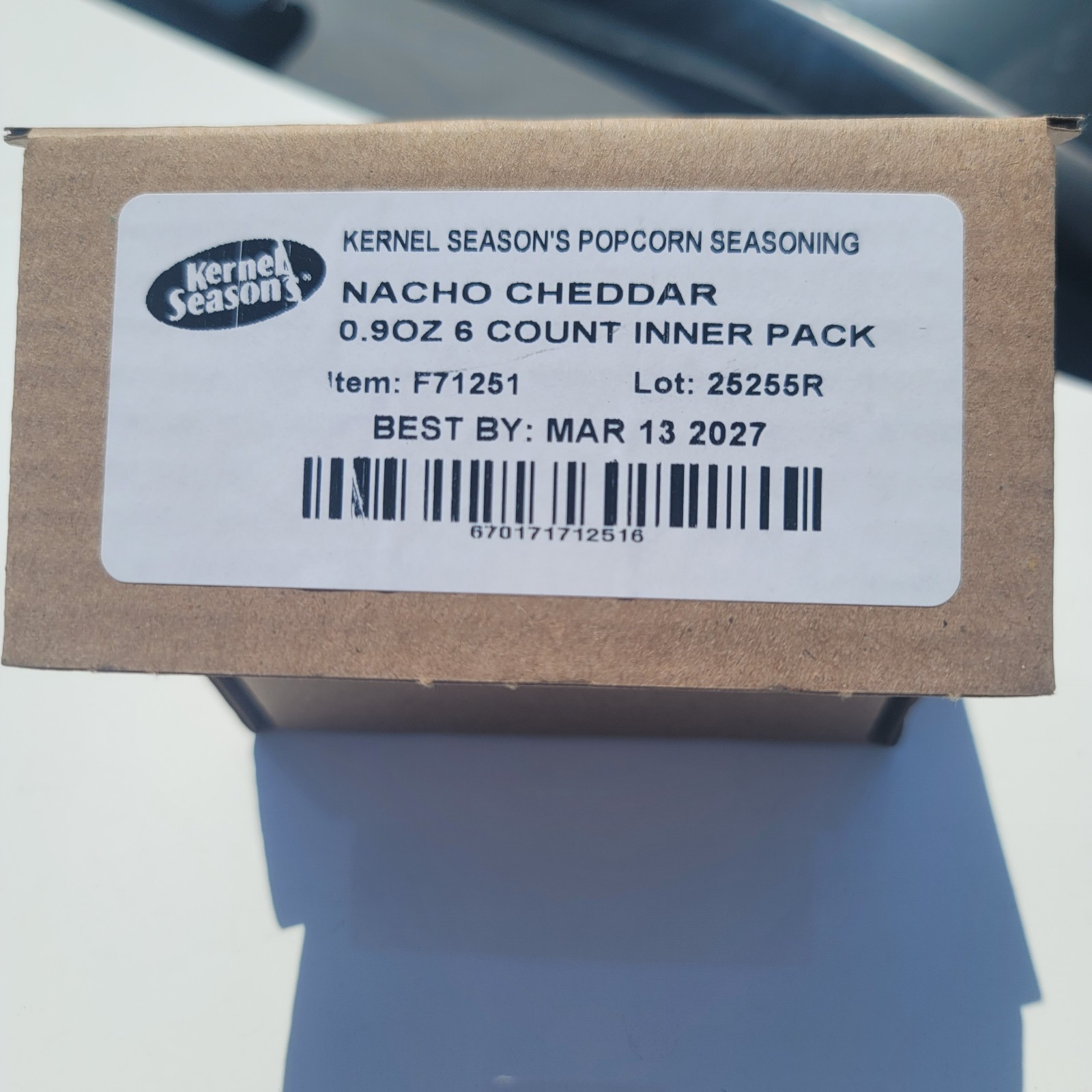 Kernel Season’s Nacho Cheddar Popcorn Seasoning 0.9 oz 6 count Seasons