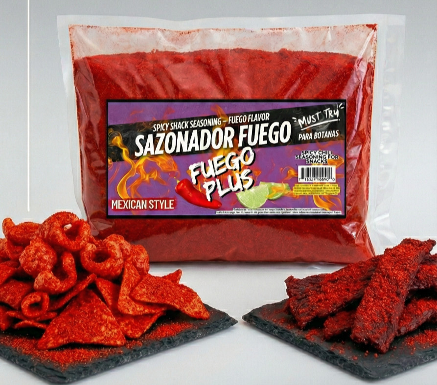Fuego Seasoning – Extra Spicy Snack Flavor (20 LB) Fuego Sazonador