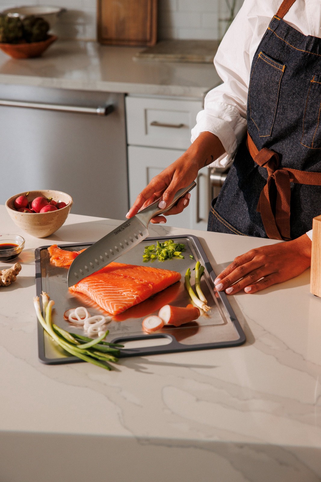 Thyme & Table Stainless-Steel Cutting Board