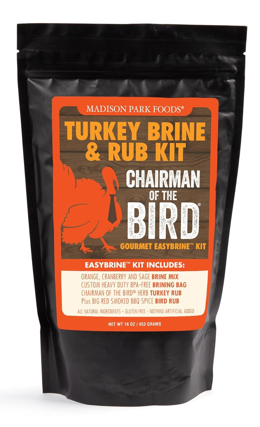 Chairman of the Bird Gourmet Turkey Brine and Rub Kit – Premium Brine Mix, Custo