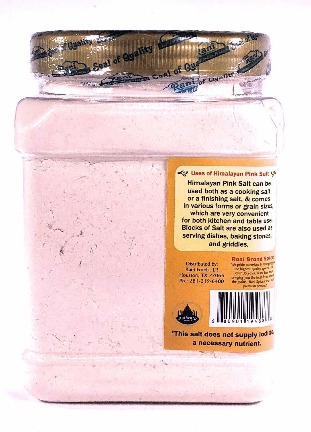 Rani Himalayan Pink Salt Powder 32oz (2lbs) 908g PET Jar