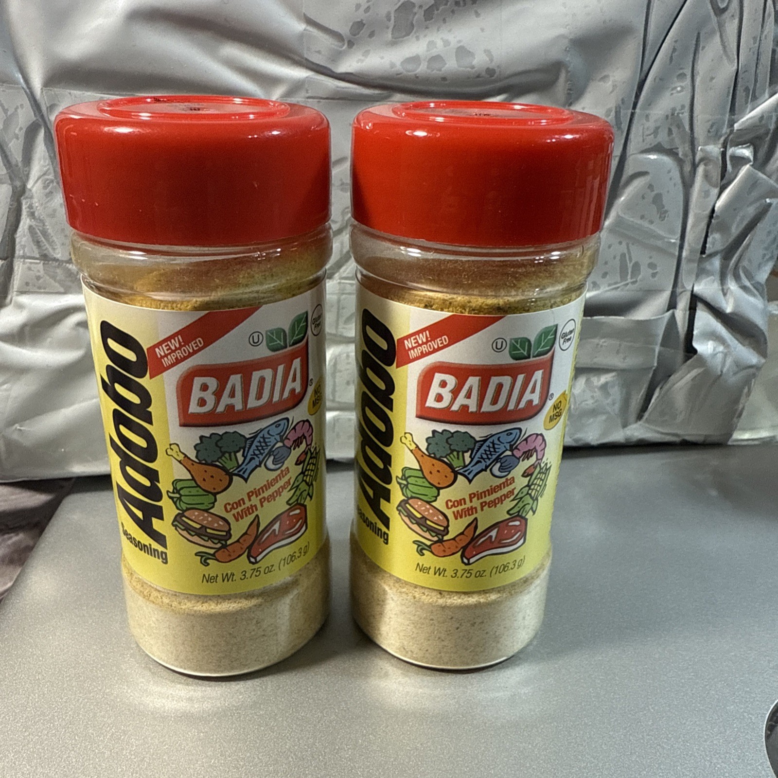 2 Bottles Of Badia Adobo Seasoning with Pepper, 3.75 Oz Each
