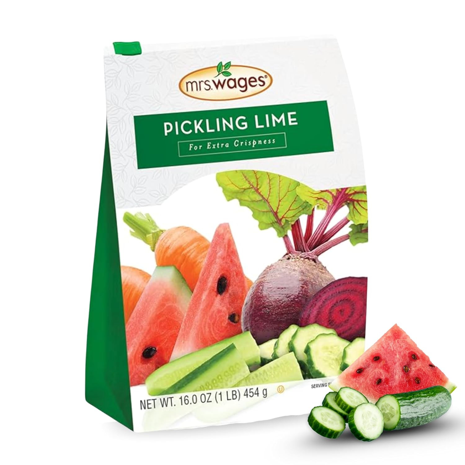 Mrs. Wages Pickling Lime, Easy-To-Make, Crispy Flavorful Pickles, Tasty Creation