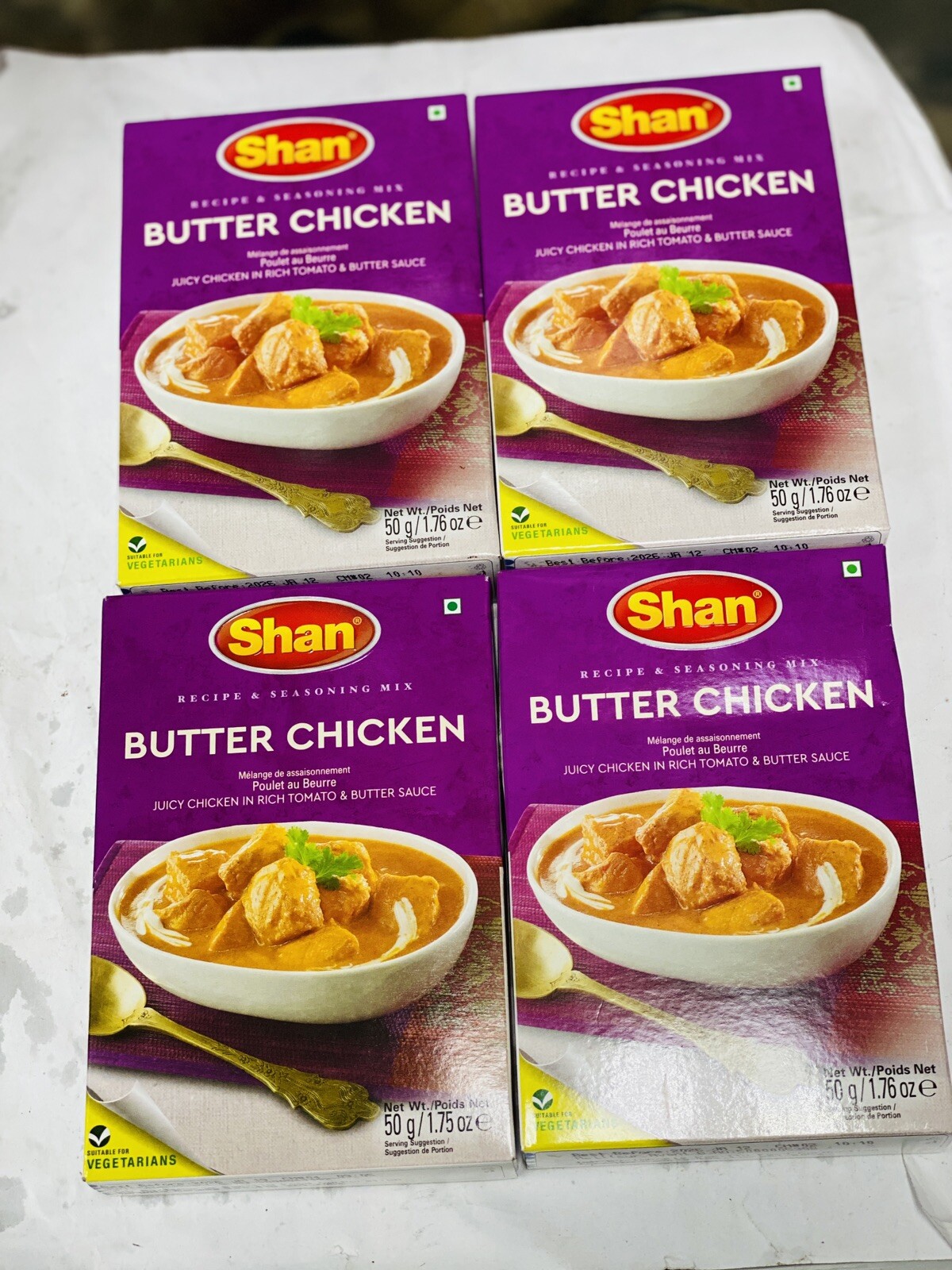 Shan Shan Butter Chicken – 50g 4 Packets