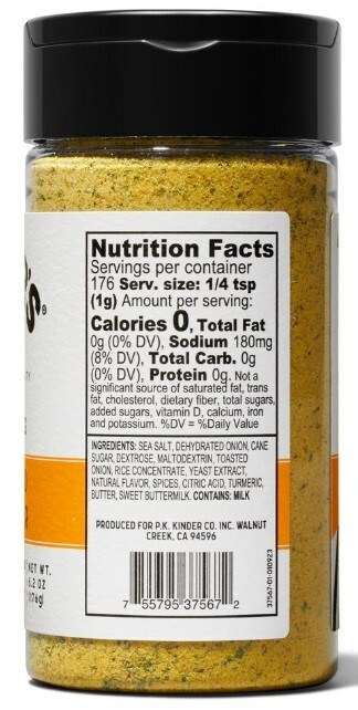 Kinder’s Caramelized Onion Butter Seasoning Spice Rub 6.2 oz (2 Jars)