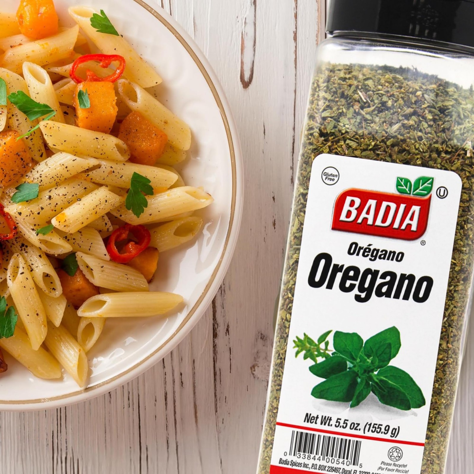 Badia Oregano Whole, 5.5 oz – Dried Leaves, Ounce (Pack of 1)