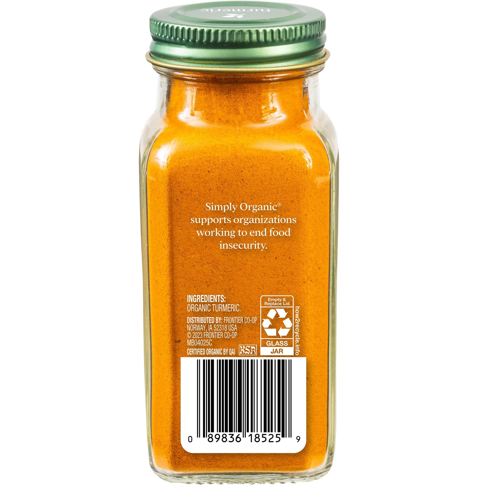 Simply Organic Ground Turmeric Root 2.38 Ounce Certified Organic Spice