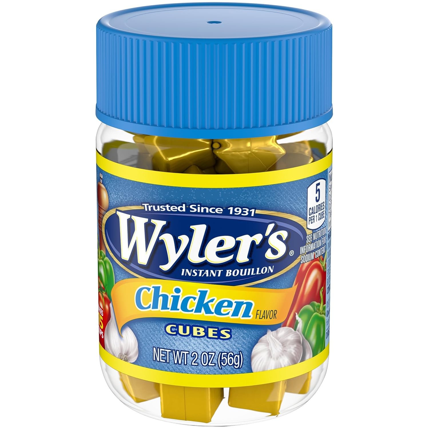 Wyler’s Instant Bouillon Chicken Flavored Cubes (2 oz Jar)
