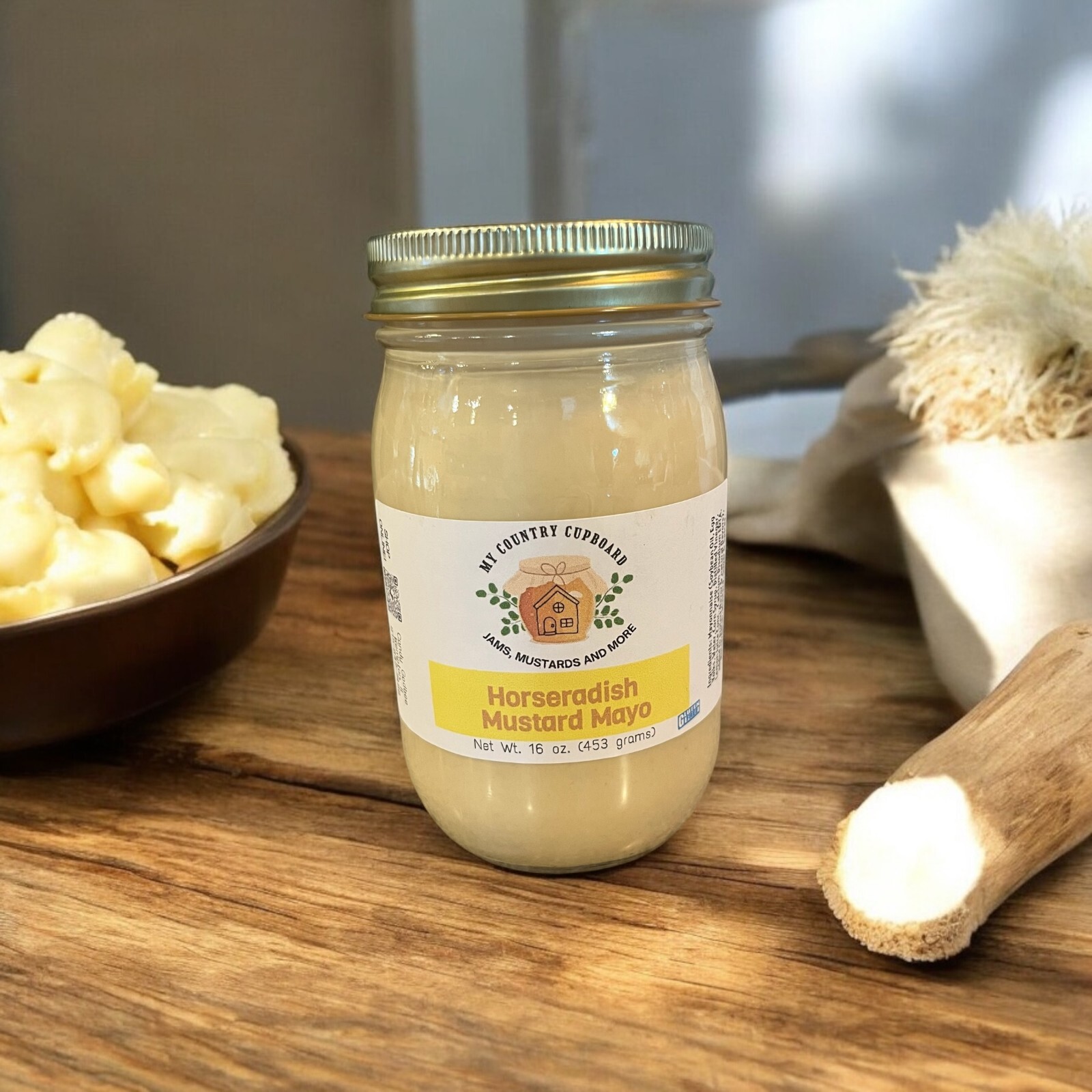 Horseradish Mustard Mayo, Homemade Horseradish Mayo neat and sandwich spread