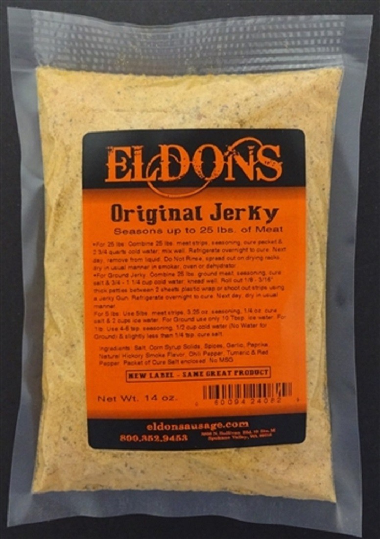2 Bags of Original Jerky Seasoning Spice with Cure 28 oz. Seasons 50 Lbs #4082