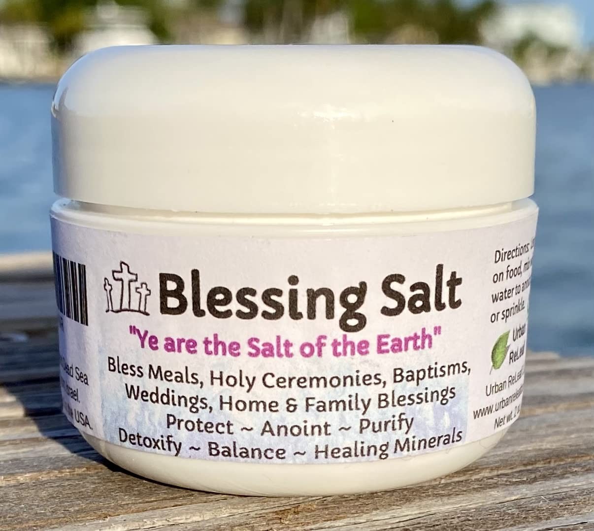 Blessed Dead Sea Salt for Weddings, Baptisms, Home Blessings Cleansing