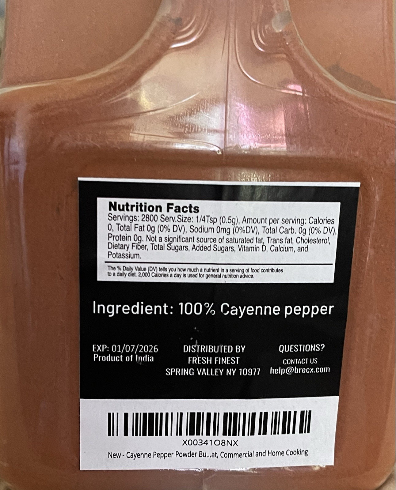 Cayenne Pepper Powder Bulk 5 LB All Natural Red Pepper Spice 50,000 SHU Heat