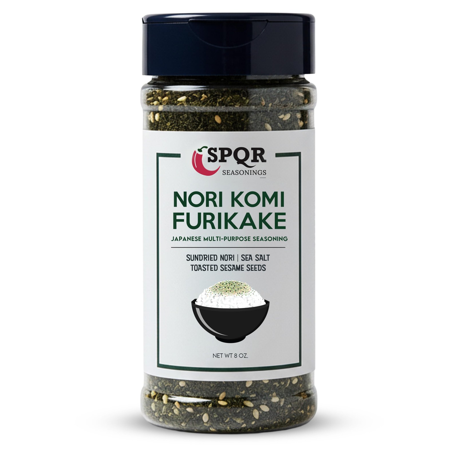 Nori Komi Furikake Multi-Purpose Rice Seasoning XL 8 oz. 8 Ounce (Pack of 1)