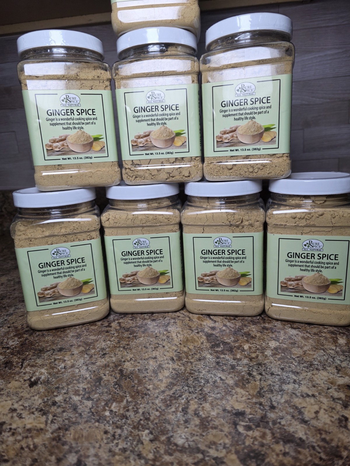 Pure Spice Ginger Spice Powder, 13.5 oz (382 g) Single Spice Pantry