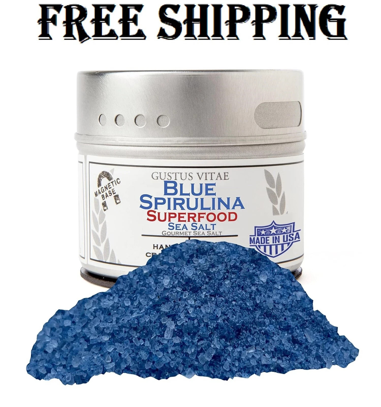 Blue Spirulina Superfood Sea Salt | All Natural | Ultra Premium Gourmet Salt