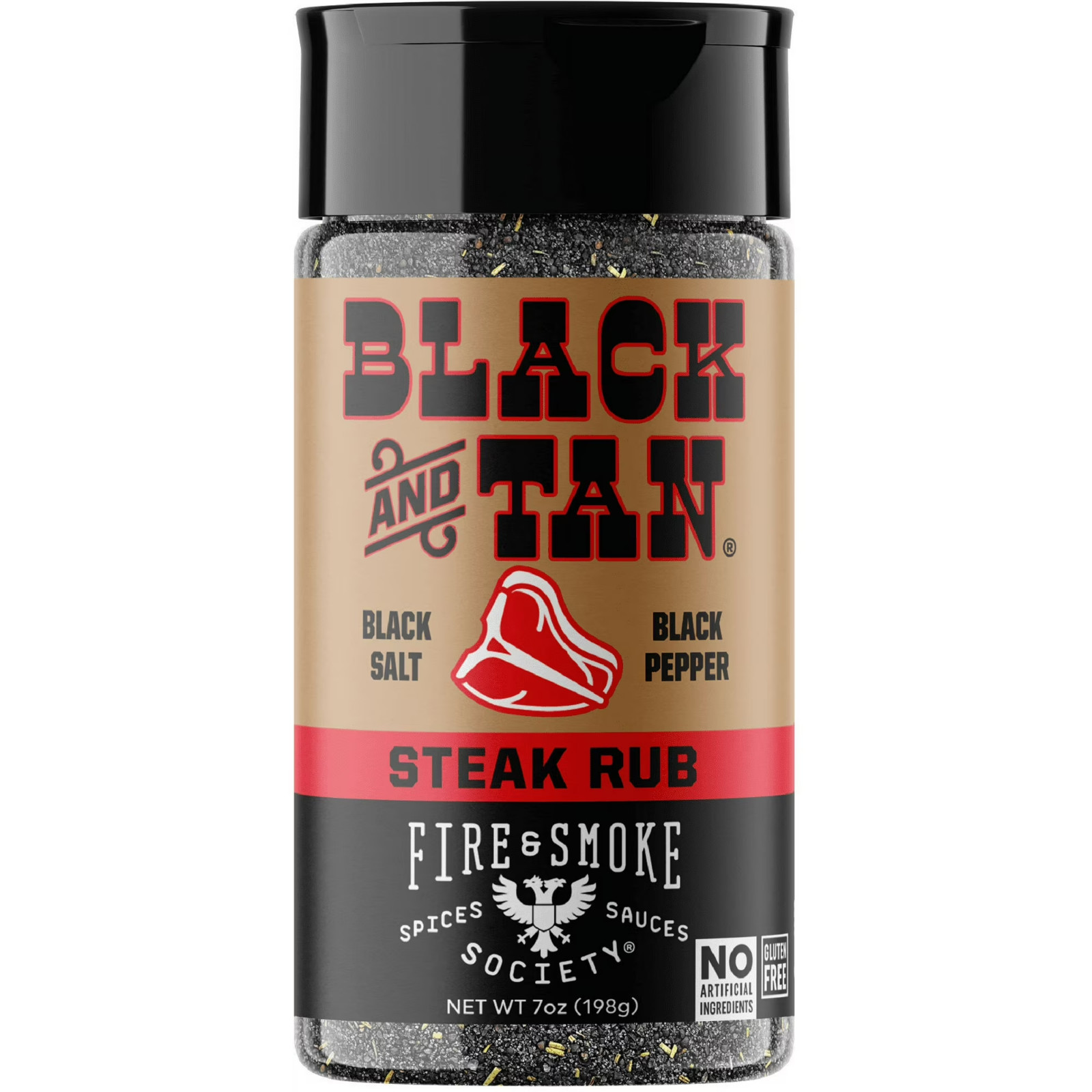 Black And Tan Beef Steak Seasoning Rub 6 Oz Bottles 2 Pack BBQ Grill Spice