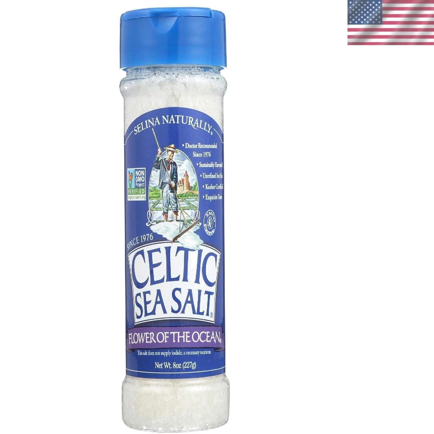 Elegant 8 Ounce Flower of the Ocean Fleur de Sel – Naturally Harvested Salt