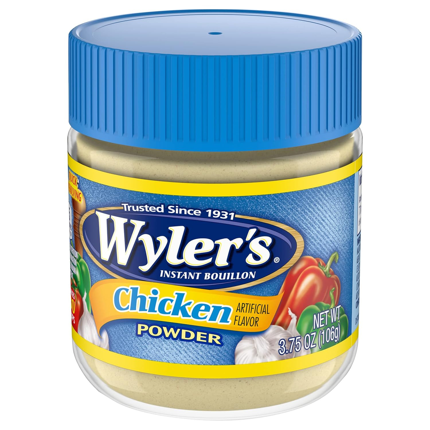 Instant Bouillon Chicken Flavored Powder (3.75 Oz Jar)