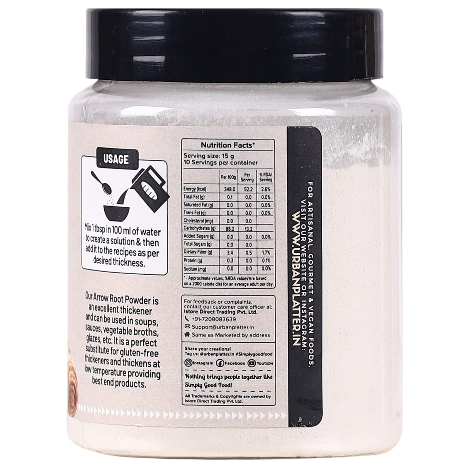 Urban Platter Arrowroot Powder, 150 g