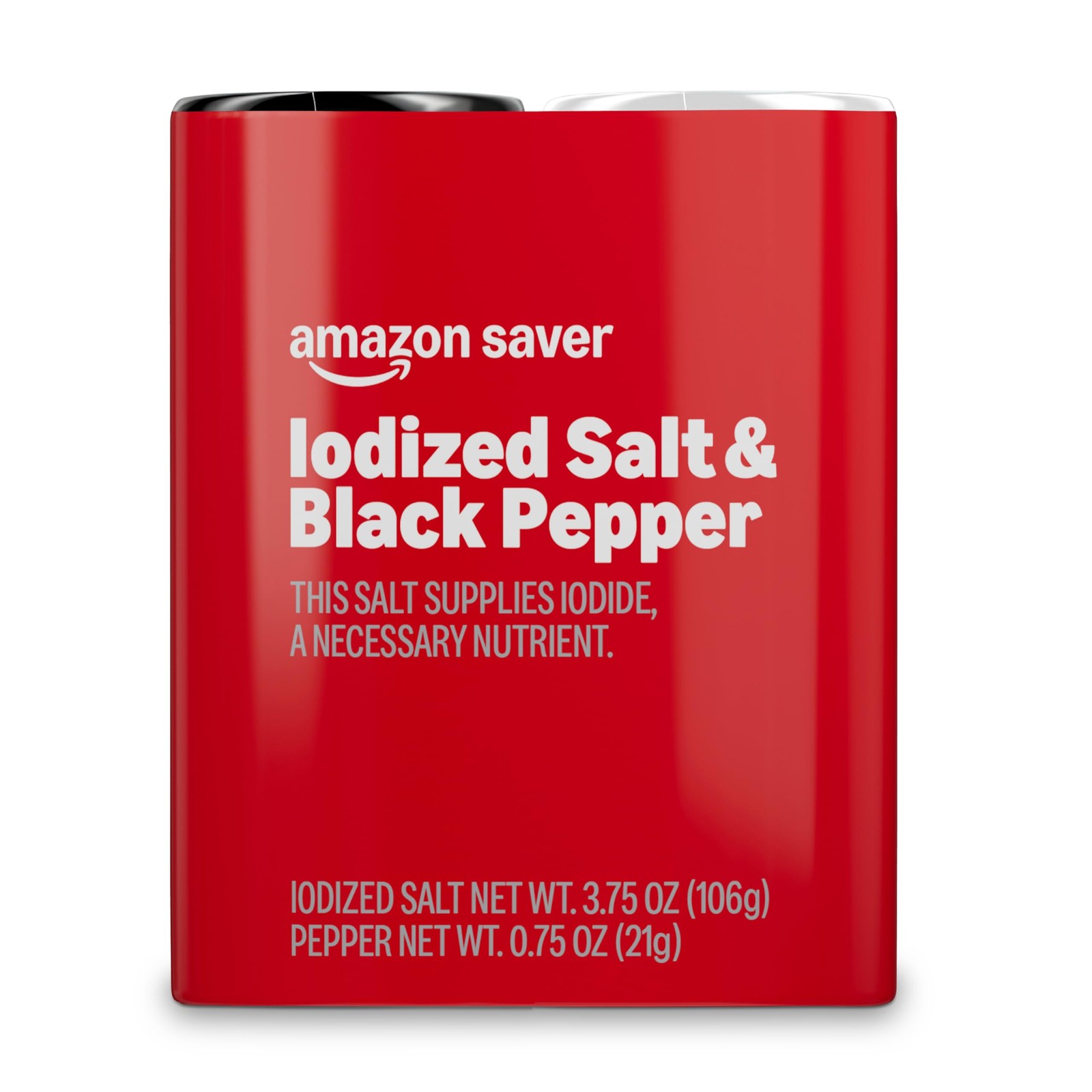 Amazon Saver, Iodized Salt & Black Pepper, 4.25 Oz OZ