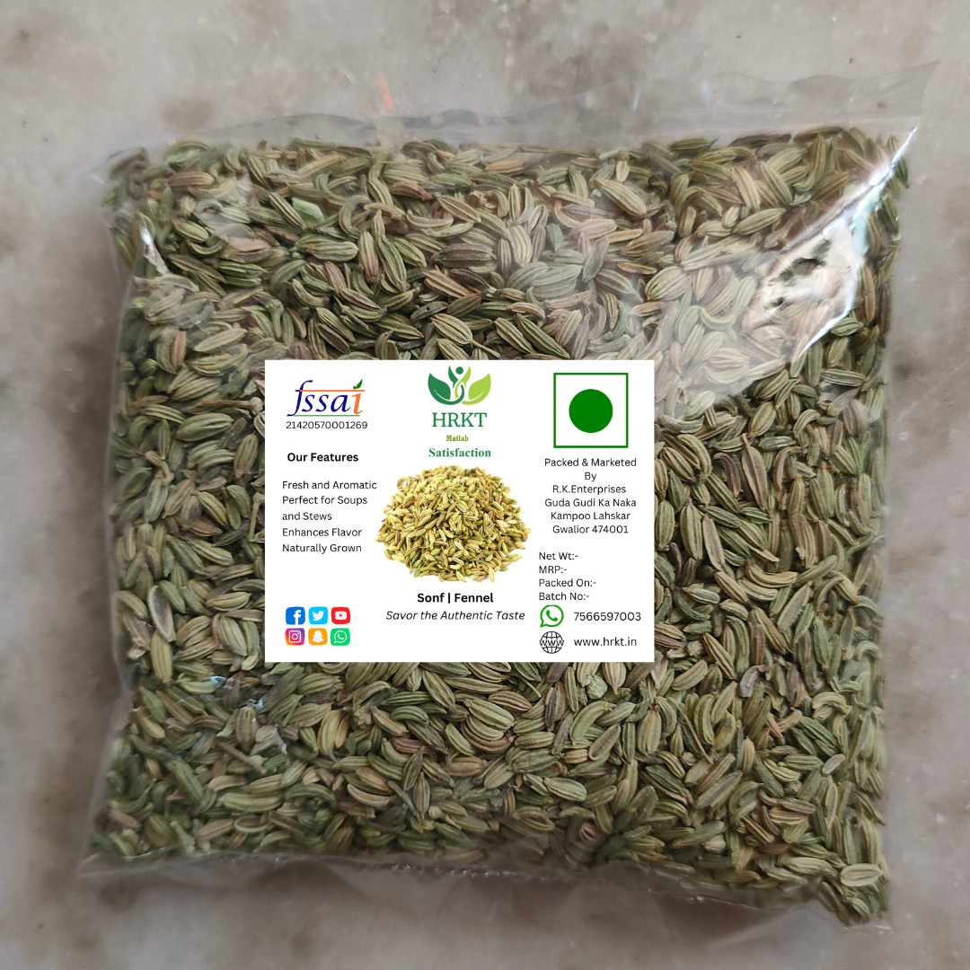 Premium Whole Fennel Seeds Sonf Spice (100 Grams ) Shipping Free