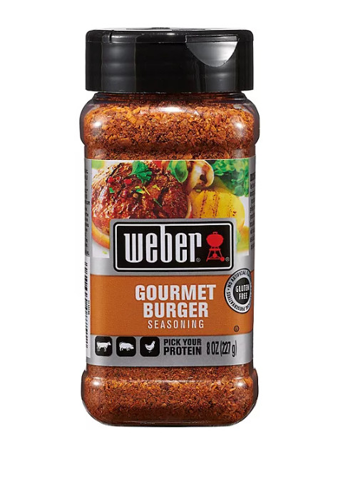 Weber Gourmet Burger Seasoning Spice 8 oz Large Jar
