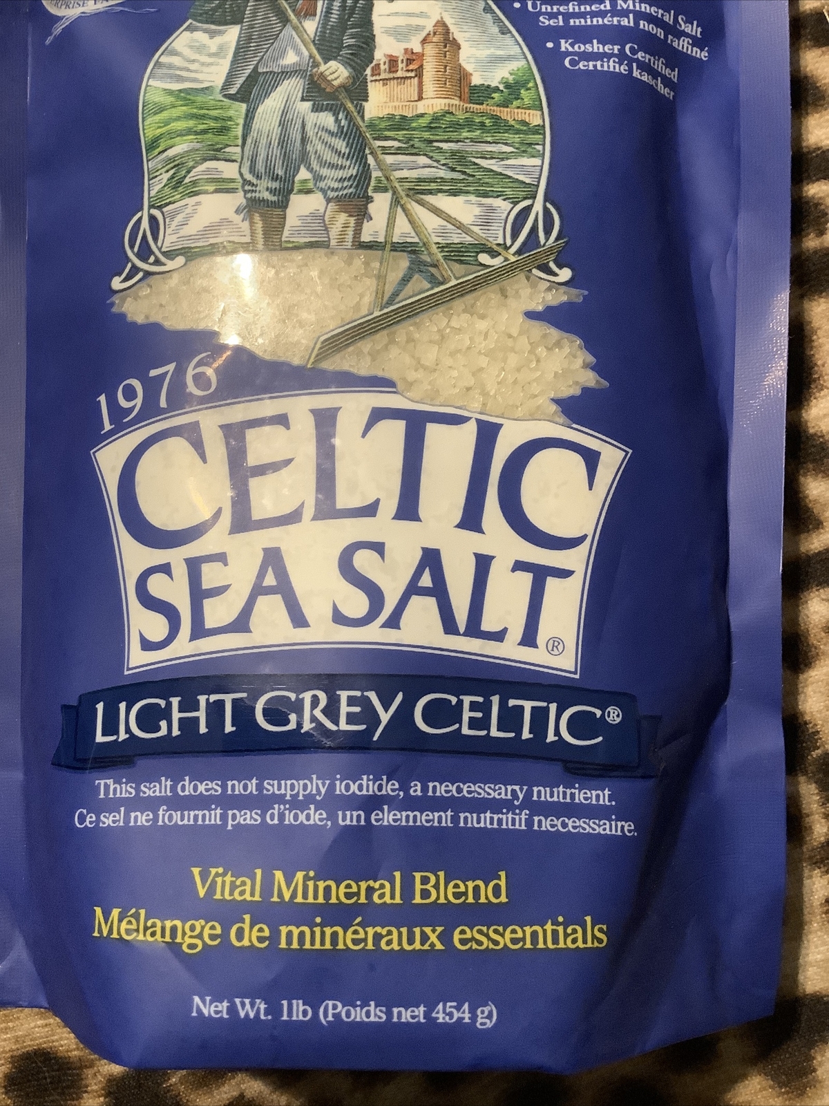 Celtic Sea Salt Light Grey 1 Lb / 16 Oz Vital Mineral Blend Selina Naturally