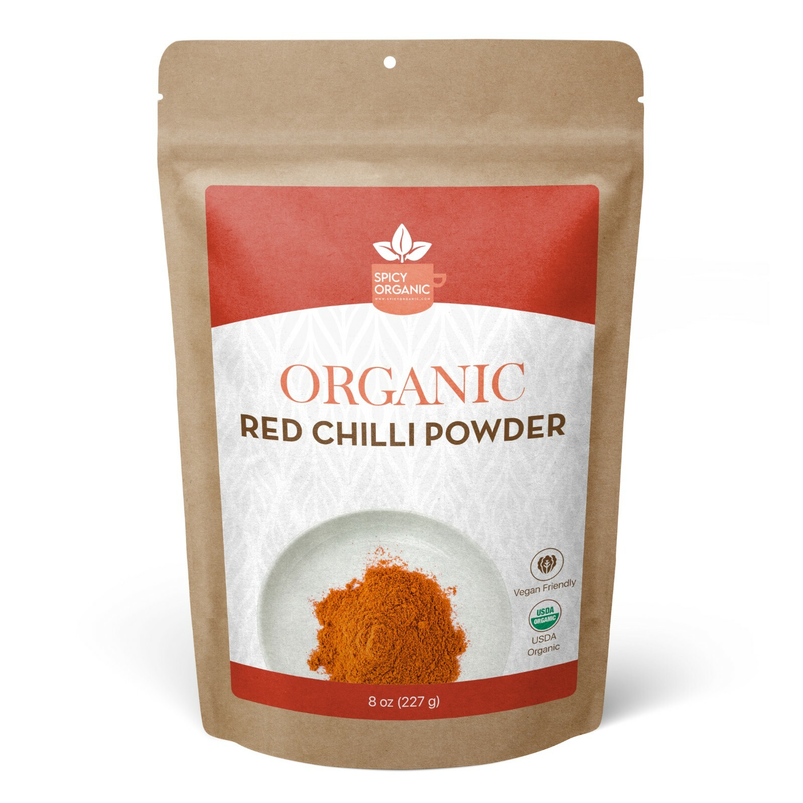 Organic Red Chili Powder (8 OZ) Pure and Natural Chili Powder Seasoning