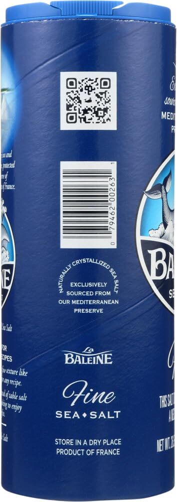 La Baleine Fine Sea Salt 26.5 oz Pack of 3 Culinary Salt