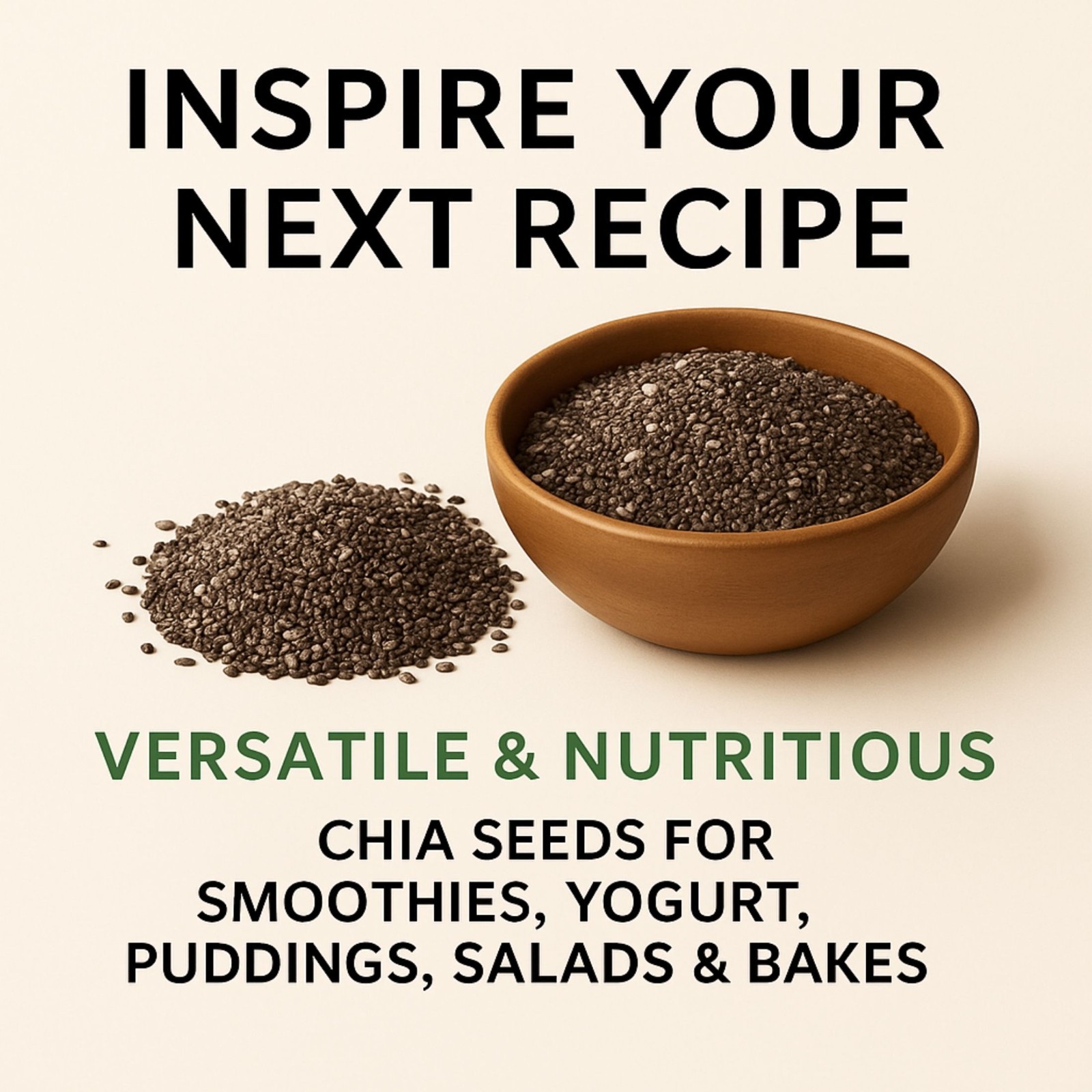 Pure Chia Seeds – 100% Non-GMO Superfood for Health & Nutrition – 5 LBS