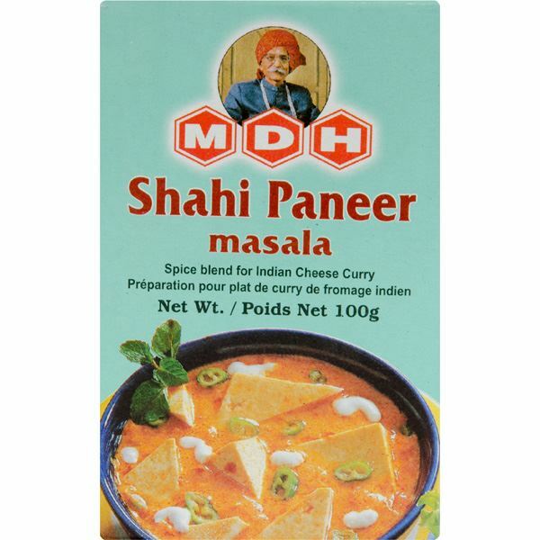 MDH Shahi Paneer Masala (spice blend for Indian chesse curry) 100g (pack of 4)