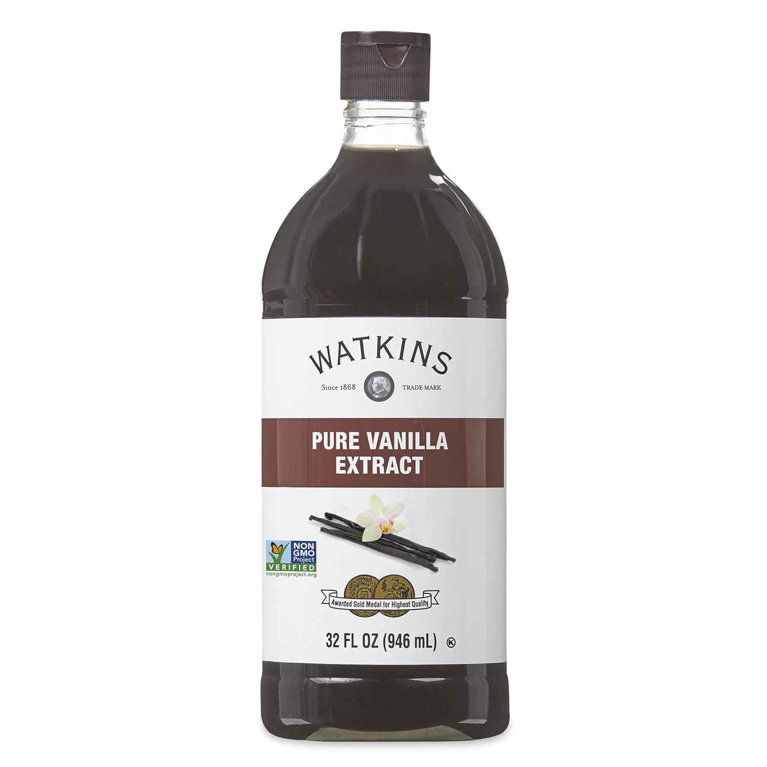 Pure Vanilla Extract – Non-GMO, Kosher, 32oz